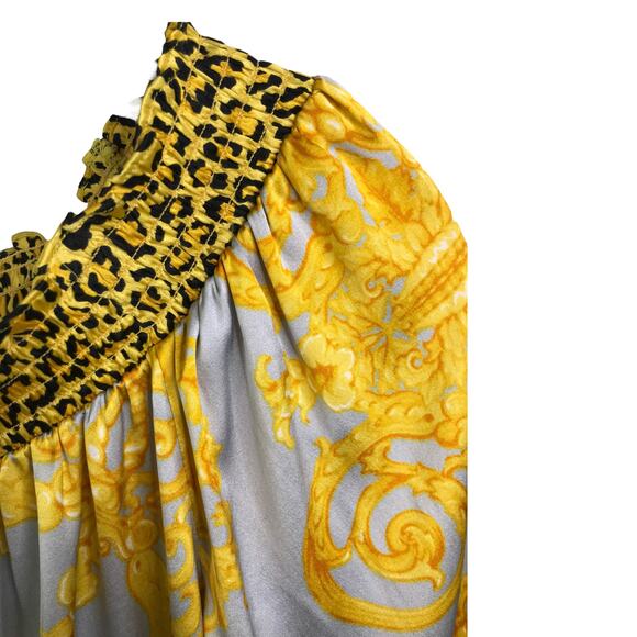 Cache Women Blouse Boho Retro Fairy Peasant Festival Vintage Silk Gothic XS - Picture 2 of 10